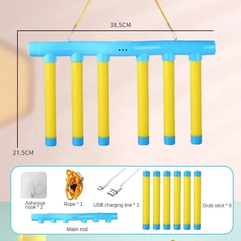 Eğlenceli meydan okuma düşen sopa oyunu eğitim reaksiyon yeteneği için